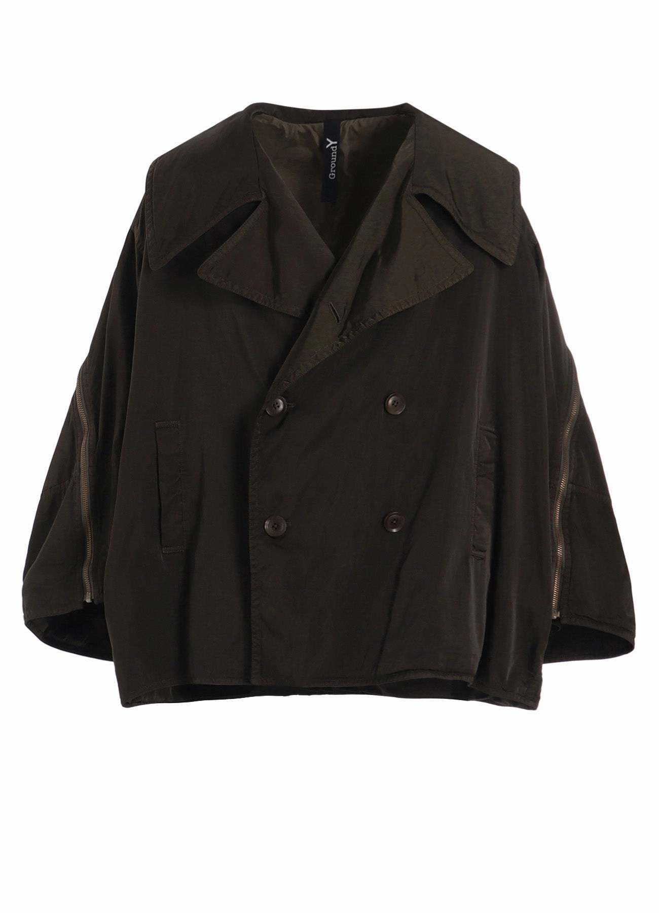 PRODUCT DYED NYLON TEILL POLYESTER TAFTA SHORT LENGTH BIG SLEEVE DOUBLE COAT Reflective Safety Accents Easy Care Machine Washable