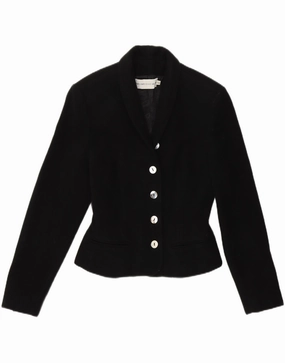 PIANO PIANO DOLCE CARLOTTA Womens Blazer Jacket IT 42 Medium Black Office Comfort