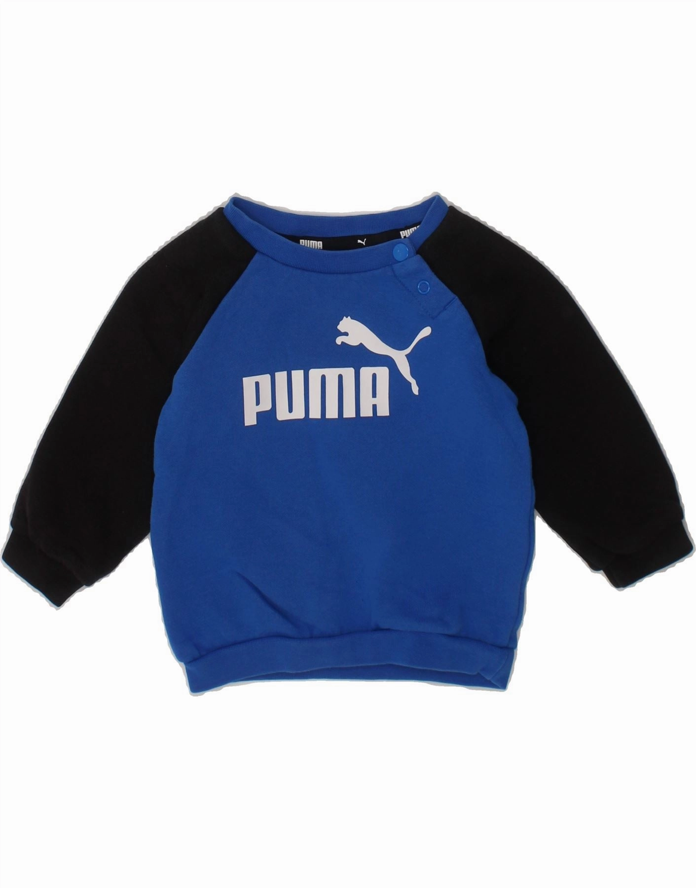 PUMA Baby Boys Graphic Boat Neck Jumper Sweater 3-6 Months Blue Ventilation Panel gentle touch