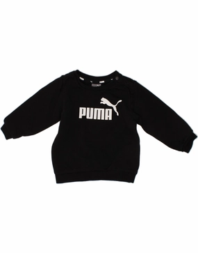 PUMA Baby Boys Graphic Sweatshirt Jumper 6-9 Months Black Cotton Lived In