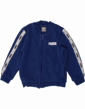 PUMA Baby Boys Graphic Tracksuit Top Jacket 18-24 Months Blue Sports Nail-polish Valentine's look