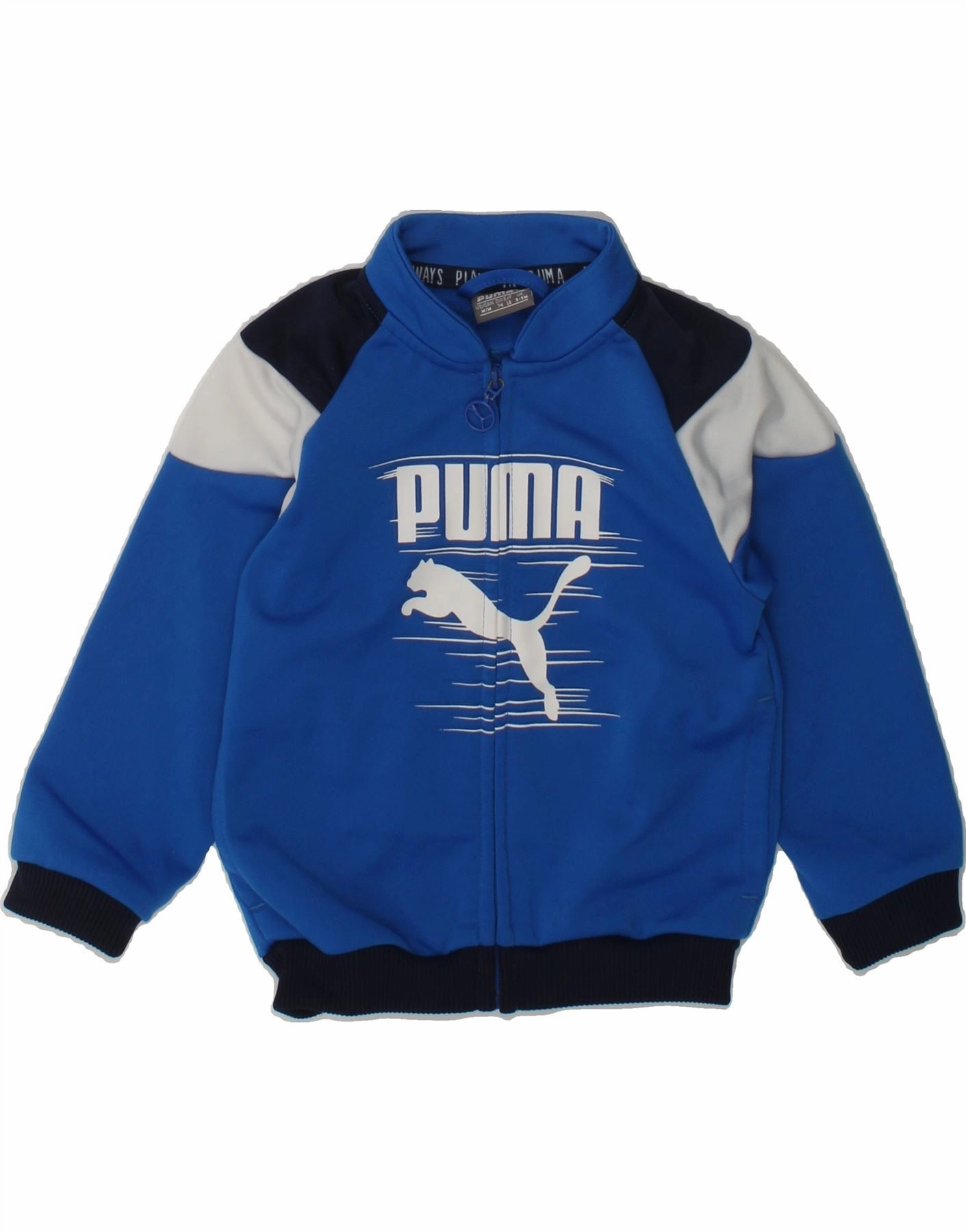 Sport Edge Classic Jacket Fit PUMA Baby Boys Graphic Tracksuit Top Jacket 6-9 Months Blue Polyester