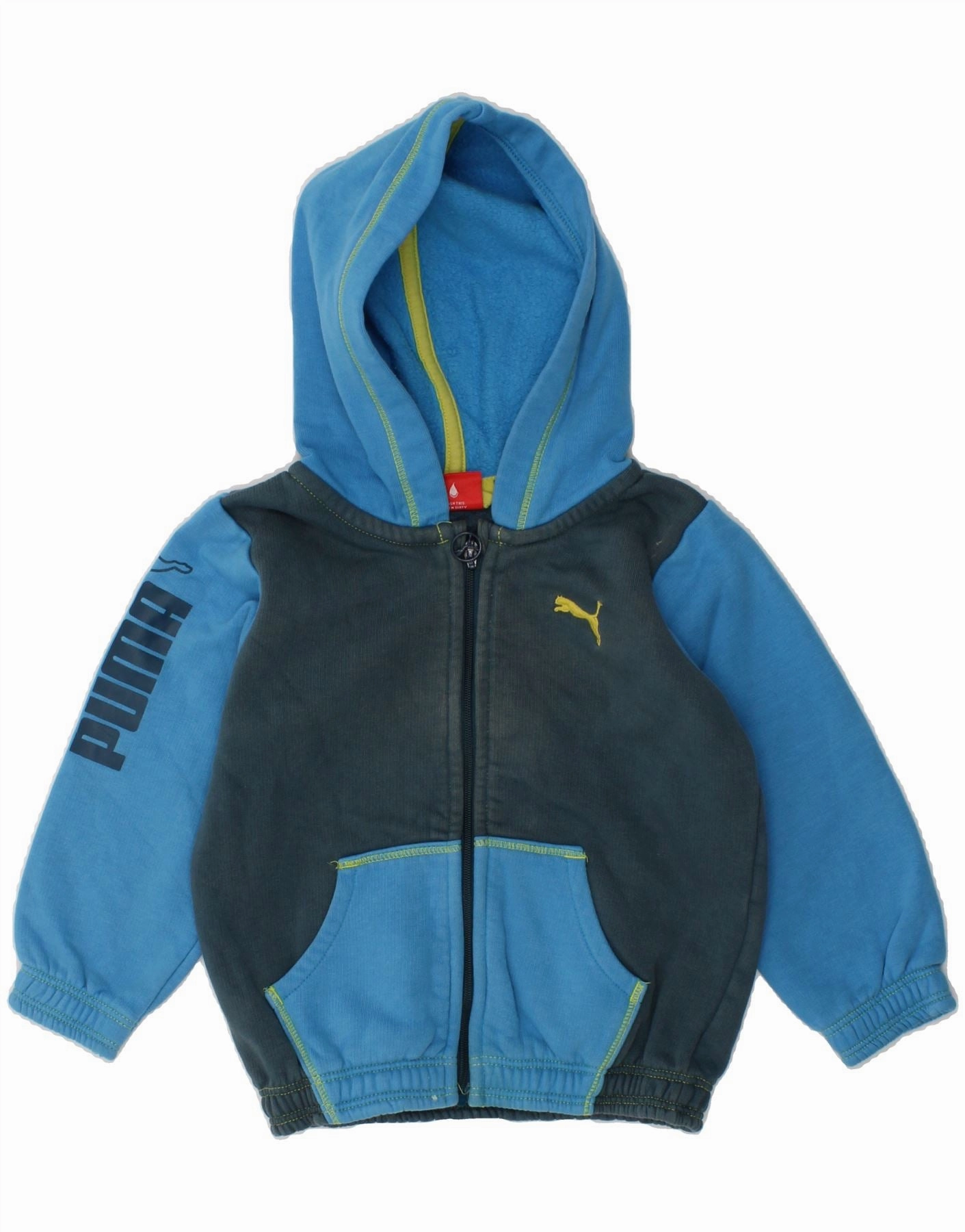 Skin Friendly Stitch Everyday Style PUMA Baby Boys Graphic Zip Hoodie Sweater 9-12 Months Navy Blue