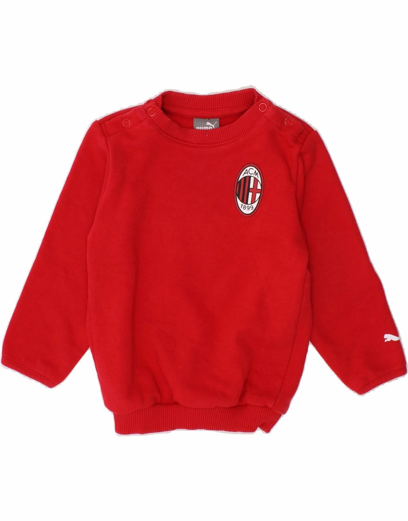 PUMA Baby Boys Sweatshirt Jumper 6-9 Months Red Cotton Functional Drape