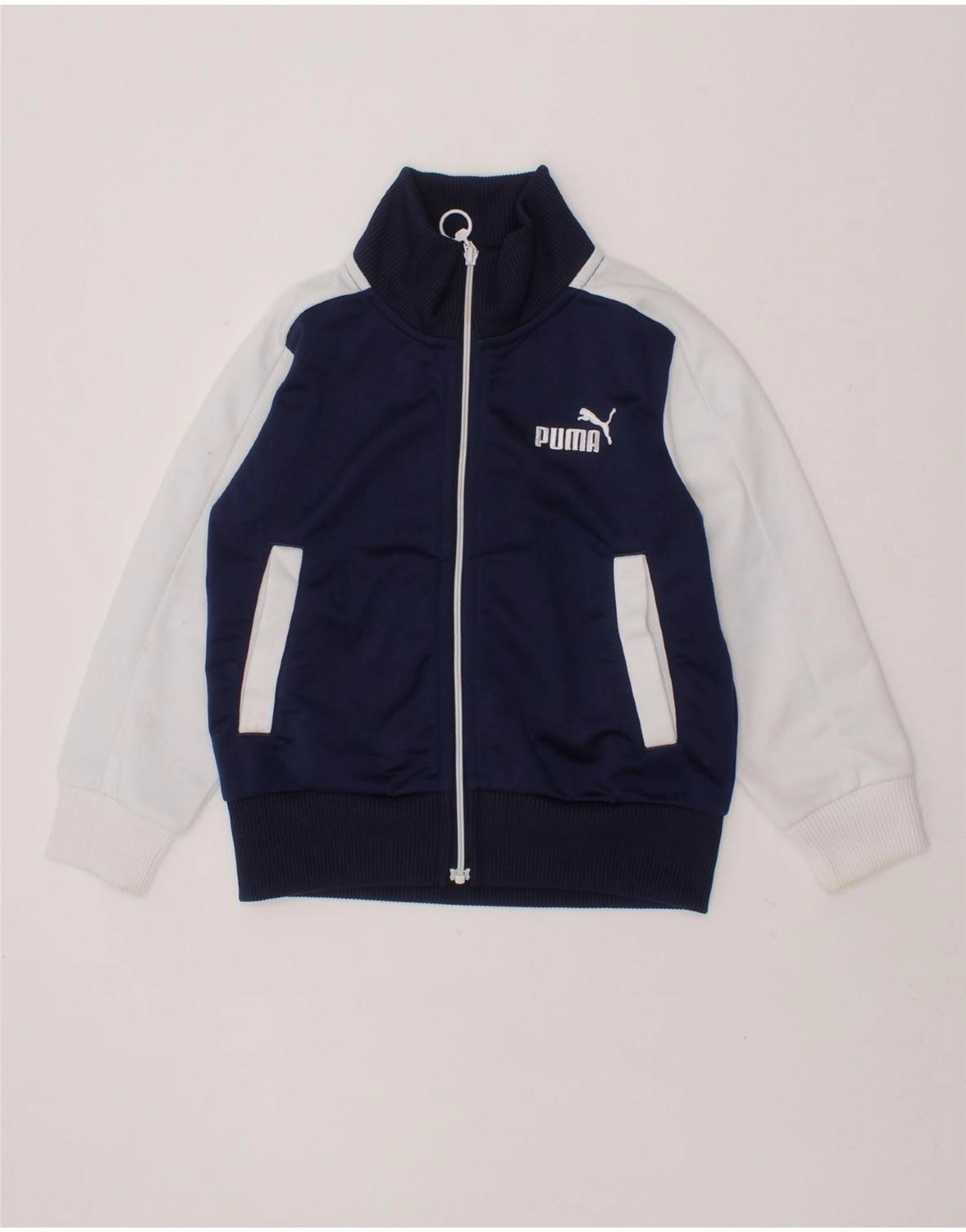 pilots PUMA Baby Boys Tracksuit Top Jacket 18-24 Months Navy Blue Colourblock