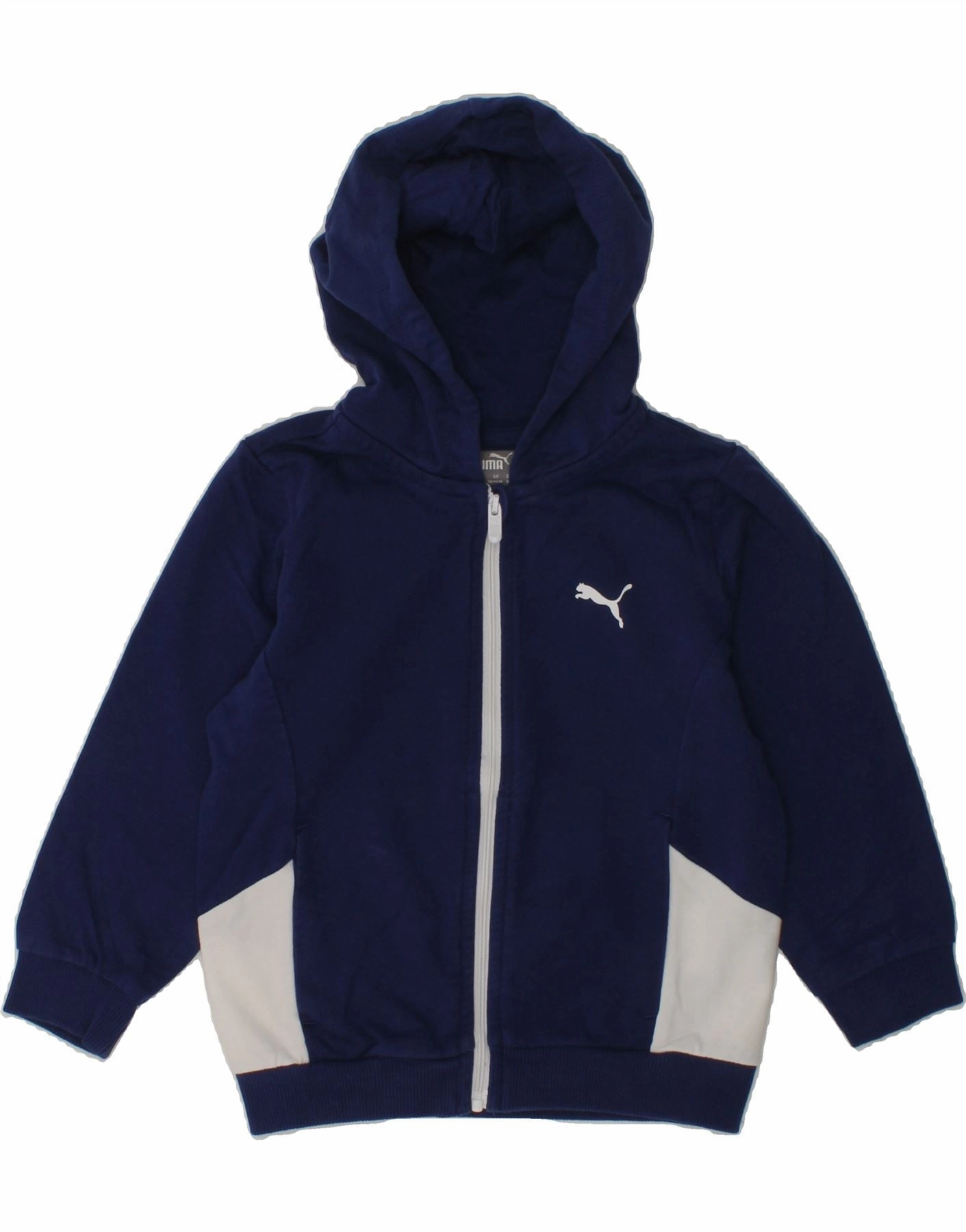 Gradient Colorfast Dye SoftTouch Material PUMA Baby Boys Zip Hoodie Sweater 12-18 Months Navy Blue Cotton