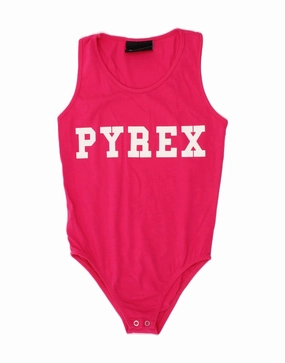 Sporty Elegant PYREX Baby Girls Graphic Bodysuit 9-12 Months Large Pink Cotton