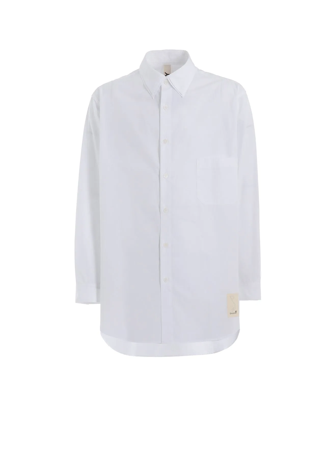 hypoallergenic material COTTON BROADCLOTH DOUBLE COLLAR SHIRT