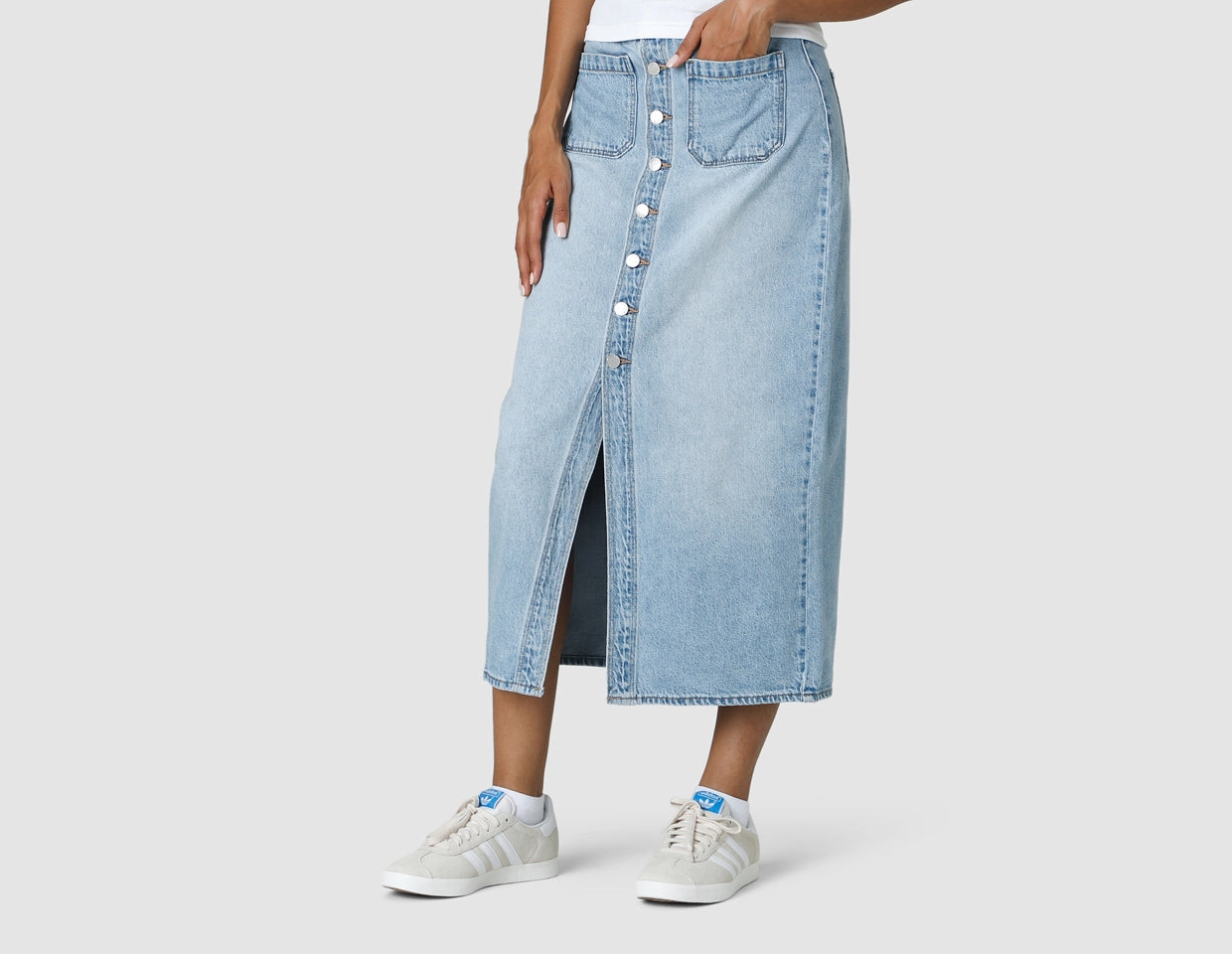 Perfectly Fit Rolla's Sailor Skirt / Lyocell Blue