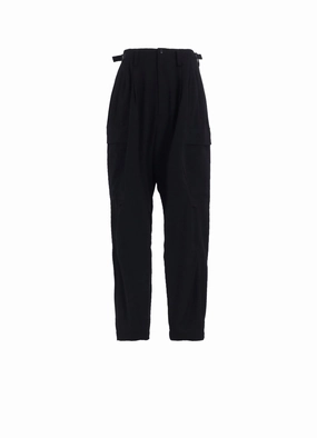 WOOL GABARDINE CARGO PANTS Quick Layer