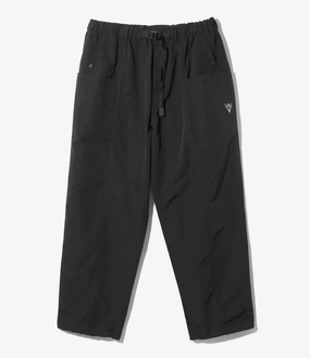 Easy Care Fabric Finish Belted Centre Seam Pant ?C Black Grosgrain