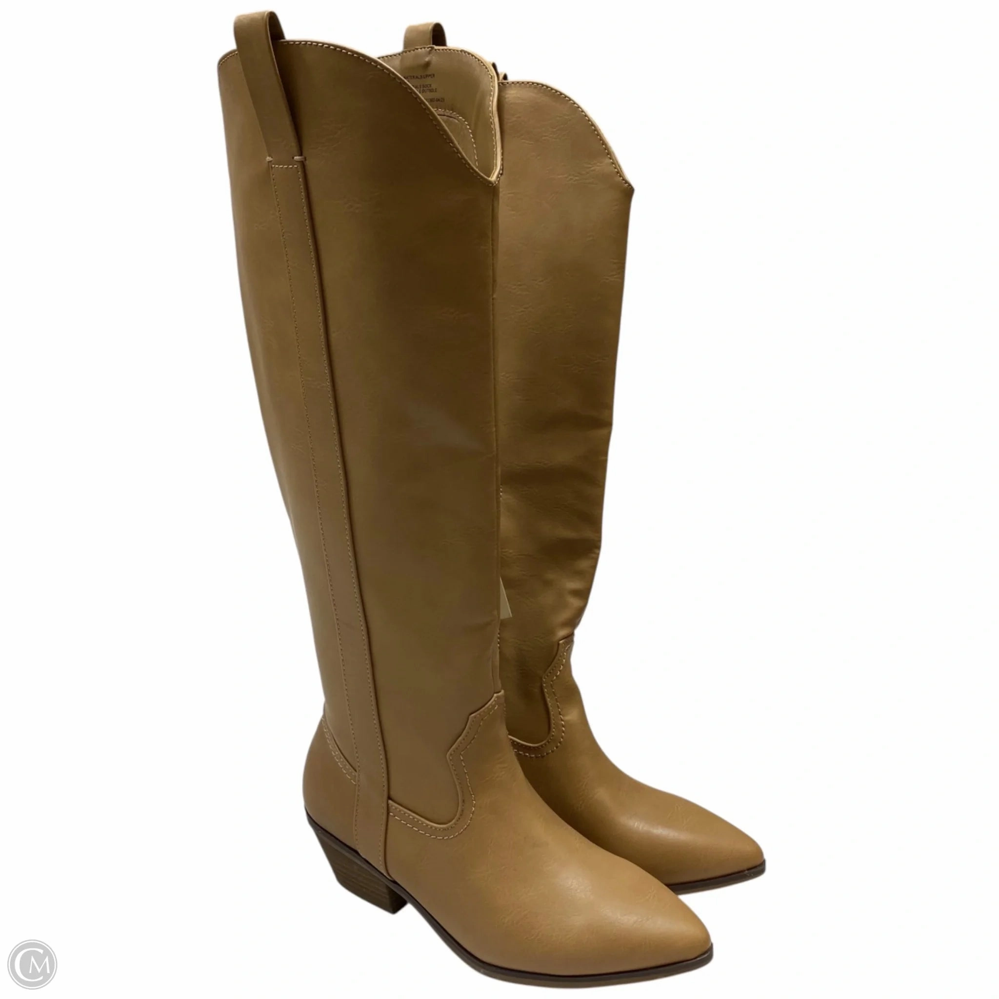 Shock Absorbing Functional Minimalist Boots Knee Heels By Universal Thread In Brown, Size: 6