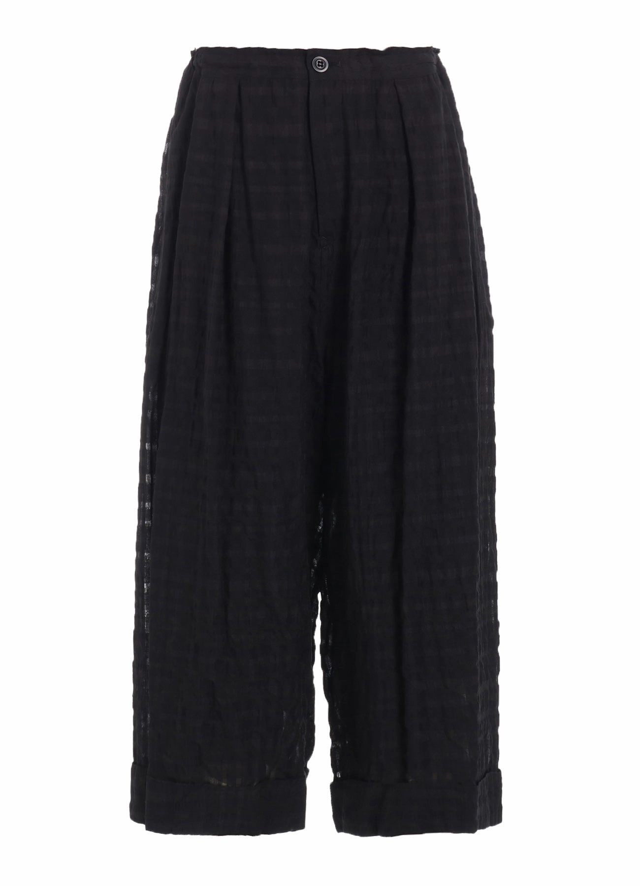 Comfortable Layering PLAID FRONT TUCKED MACKIN PANTS