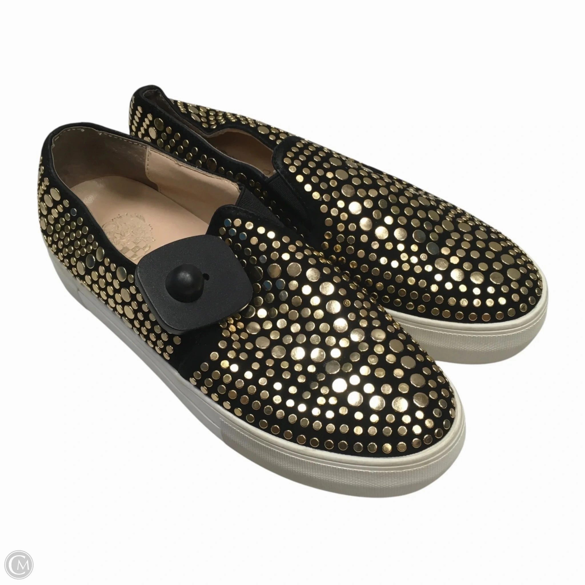 Vibrant Generic Shoes Sneakers By Vince Camuto In Black & Gold, Size: 6
