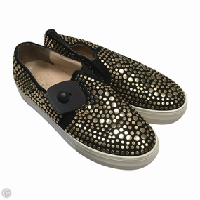 Vibrant Generic Shoes Sneakers By Vince Camuto In Black & Gold, Size: 6