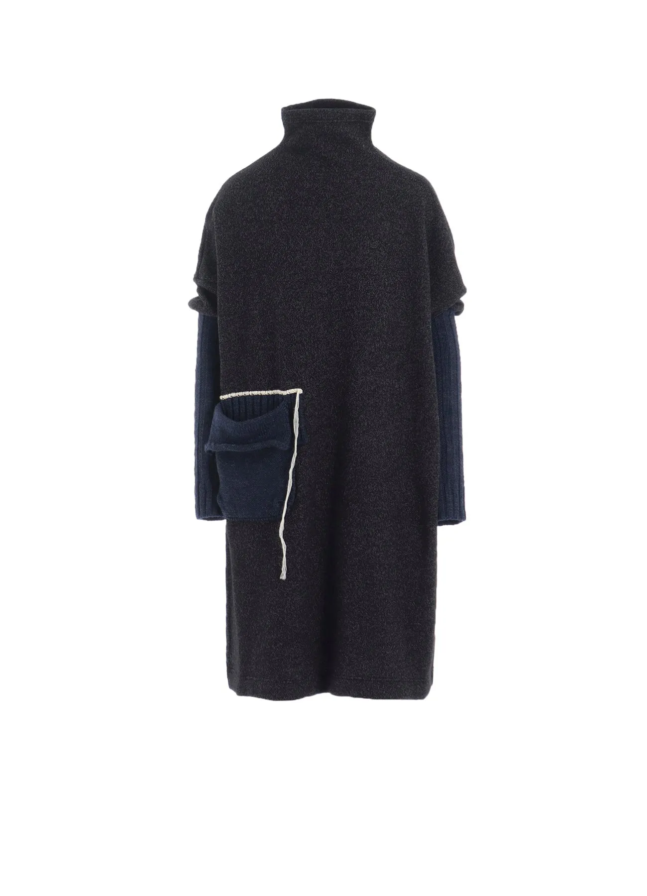 Fresh Season KNIT CONBINATION HIGH NECK DRESS