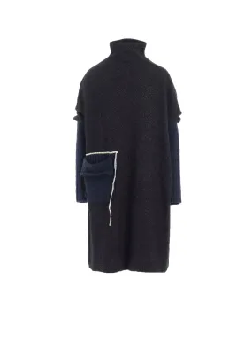 Fresh Season KNIT CONBINATION HIGH NECK DRESS