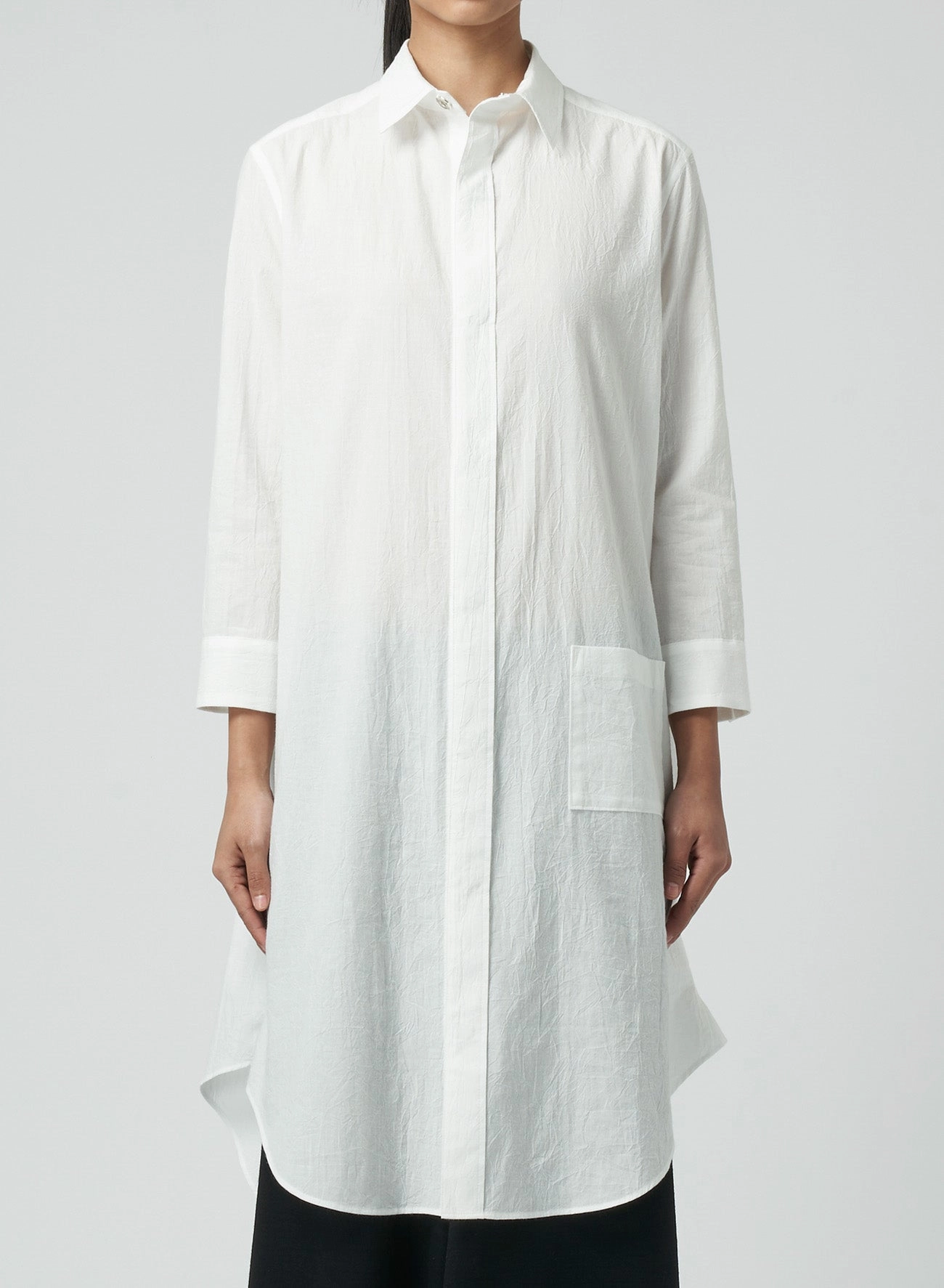 SINGLE POCKET SHIRT DRESS Night wear