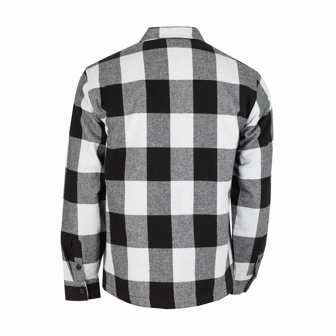 Quilted Lined Flannel Shirt Jacket - Mens pattern - mixing