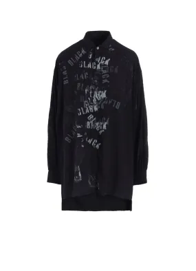 Subtle Details "BLACK" PRINT BIG BLOUSE