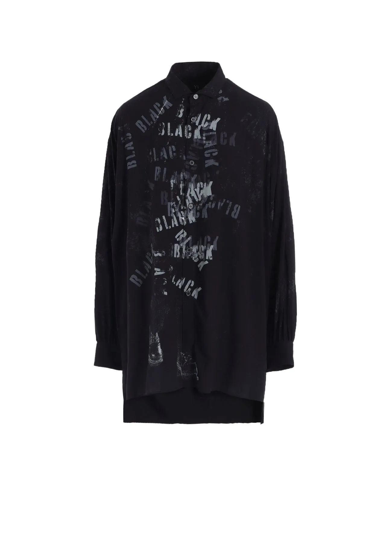 Subtle Details "BLACK" PRINT BIG BLOUSE