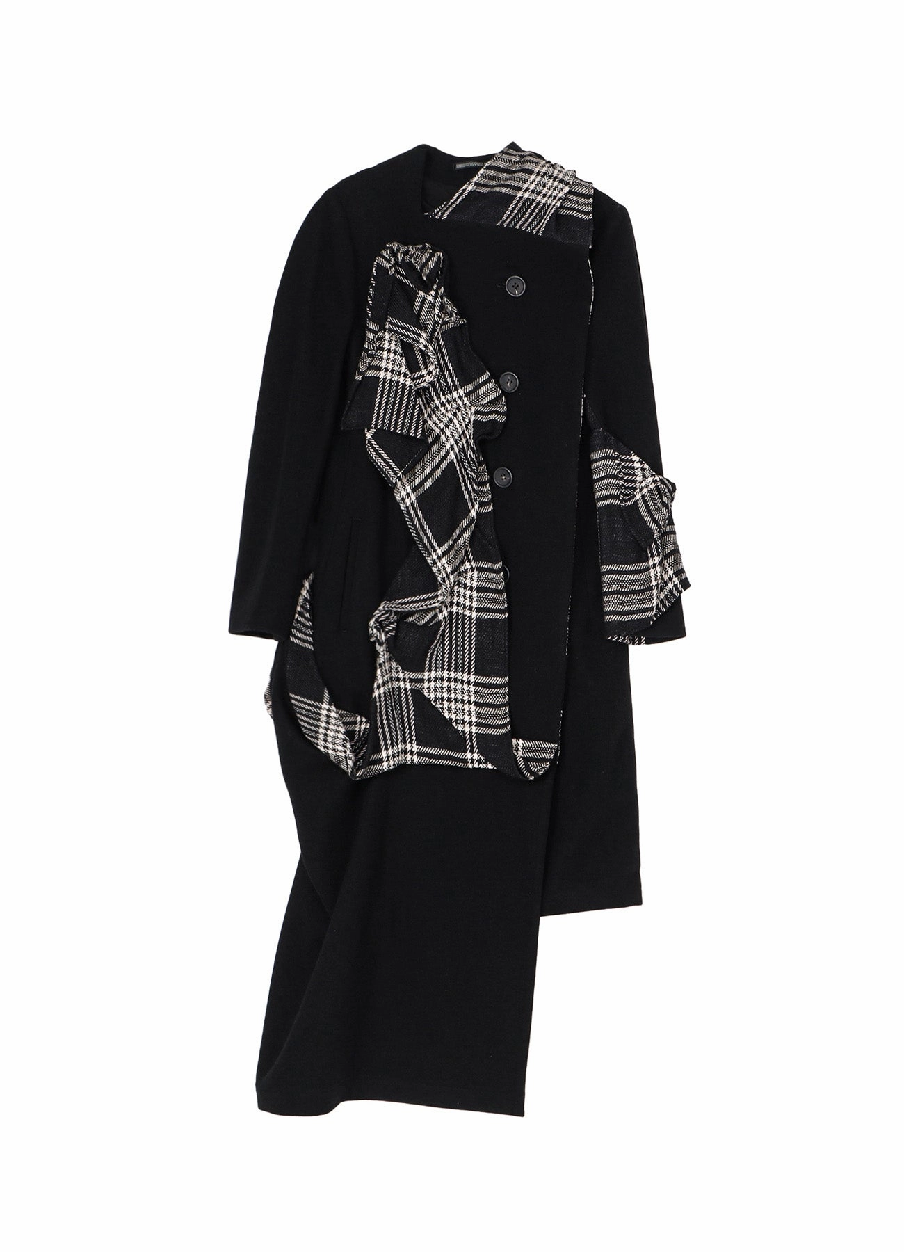 Non Iron Fabric Tech R-SIDE DREPE DETAIL COAT