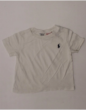 RALPH LAUREN Baby Boys T-Shirt Top 6-9 Months White Unmatched comfort
