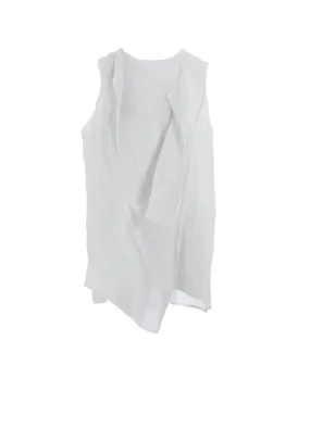 Non-irritating RAMIE LAWN DOUBLE FRONT DRAPE SHIRT