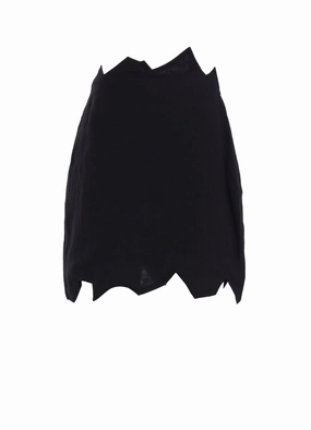 RAMIE TWILL ZIG ZAG MINI SKIRT Tailored Elegance Abstract Pattern