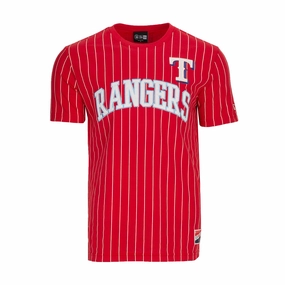 Relaxing Fit Rangers Chrome Pinstripe Tee - Mens