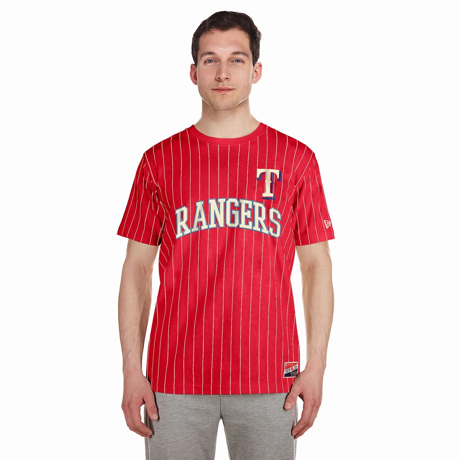 Rangers Chrome Pinstripe Tee - Mens Casual layering piece ComfortFirst