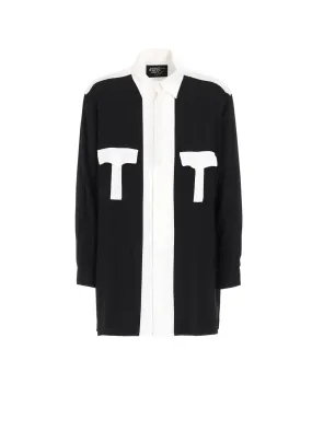 Reinforced Buttonholes RAYON MONOCHROME FRONT PATCH SHIRT
