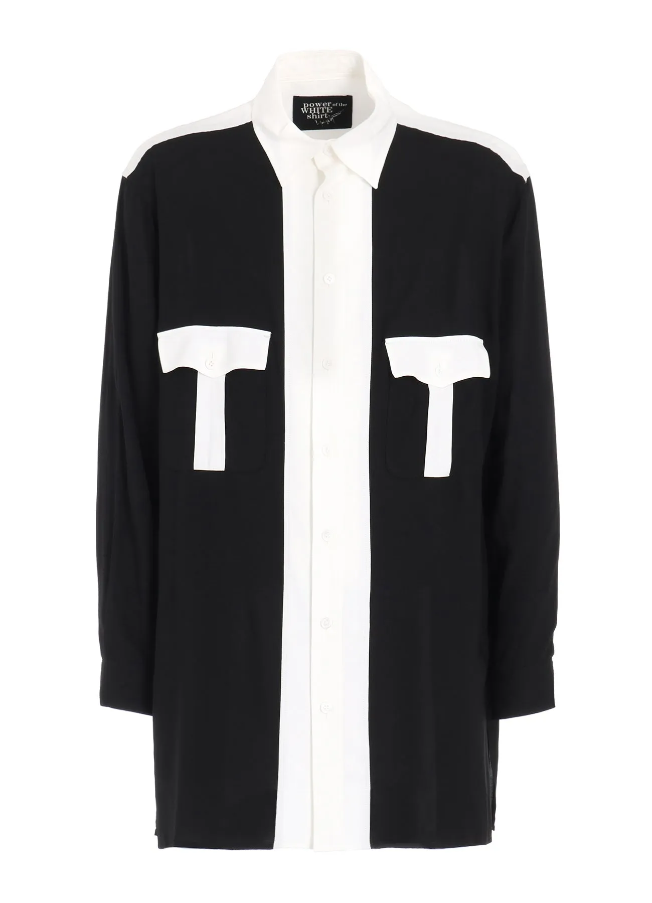 Special Occasion RAYON MONOCHROME FRONT PATCH SHIRT