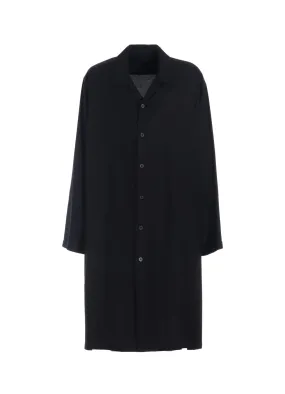 Artistic Design RAYON TWILL OPEN-COLLAR LONG SHIRT