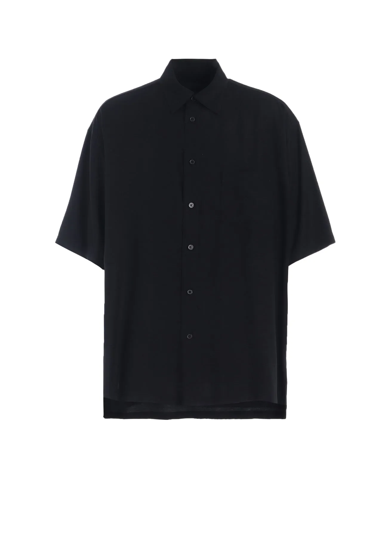 RAYON TWILL OVERSIZED SHORT-SLEEVE SHIRT Anti Static Fabric