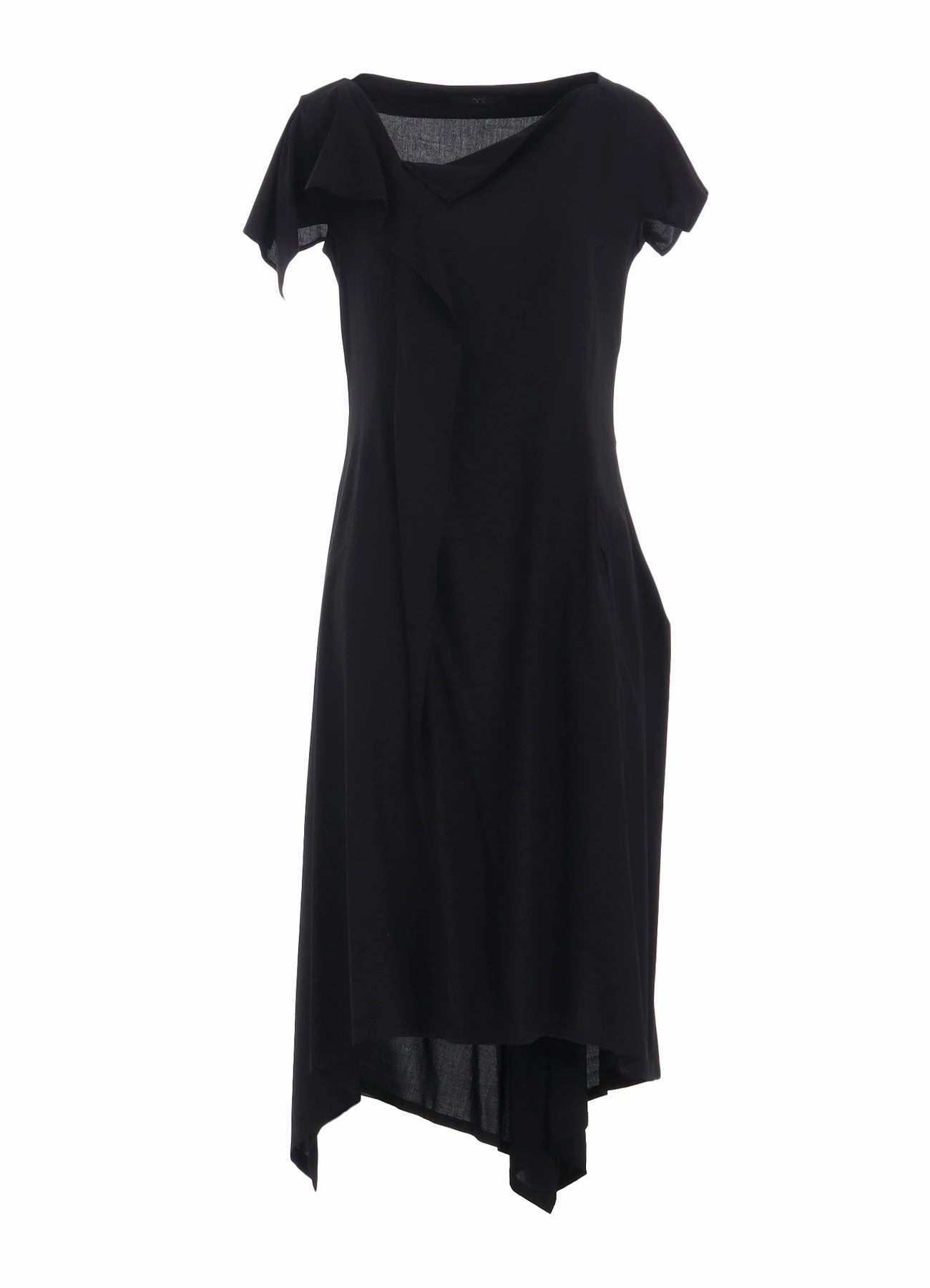 Chill Fashion RAYON CAMBRIC HANDKERCHIEF HEM DRESS