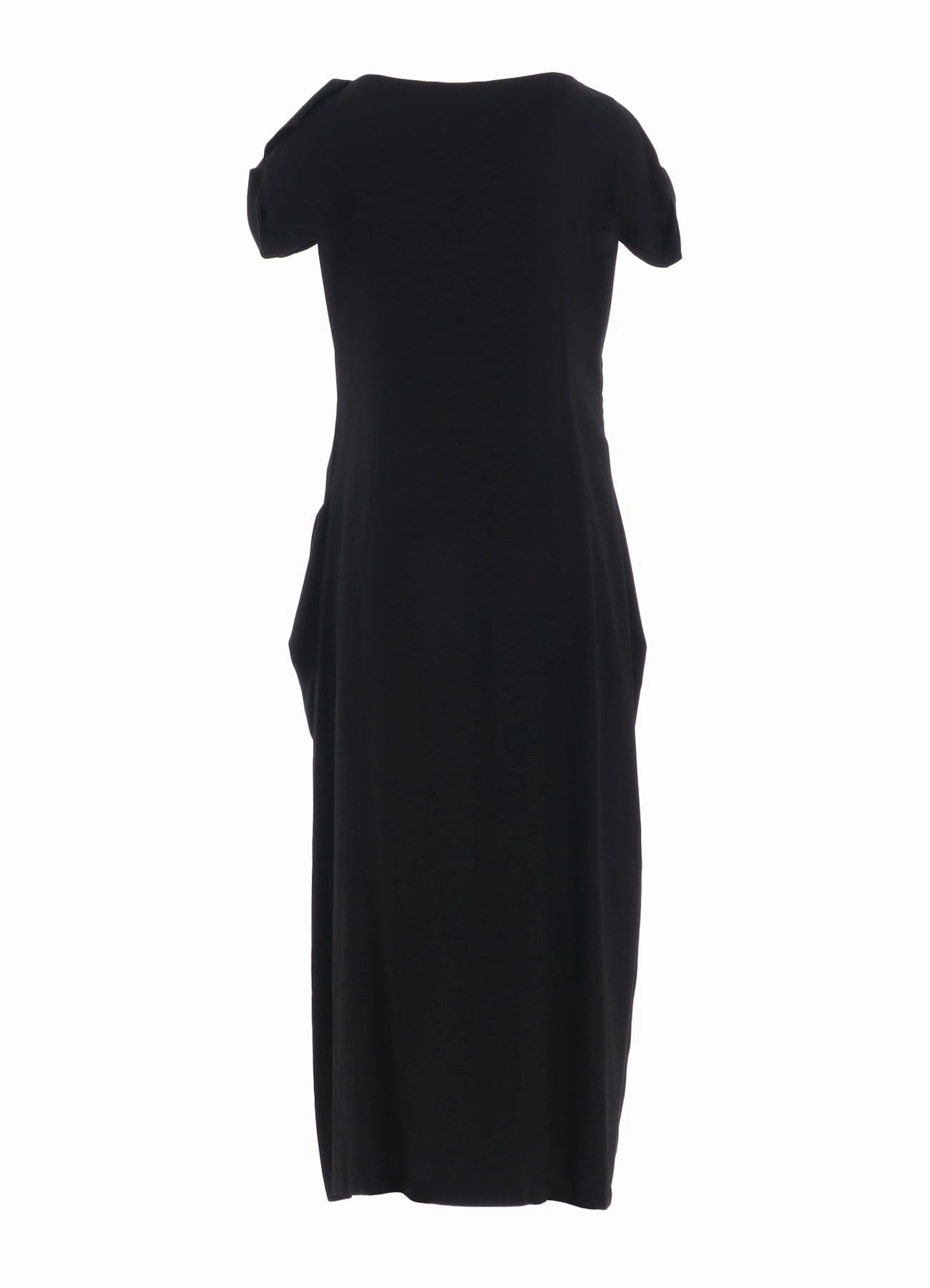 Comfortable office piece Smooth Layering RAYON CAMBRIC SQUARE NECK DRESS