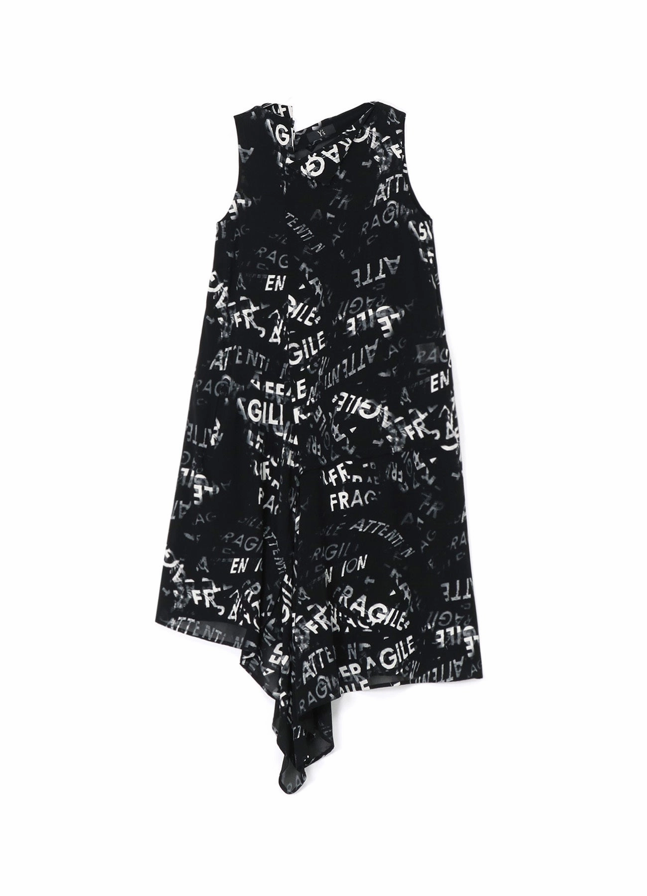 RAYON GEORGETTE OPEN COLLAR SLEEVELESS DRESS Comfortable and Chic