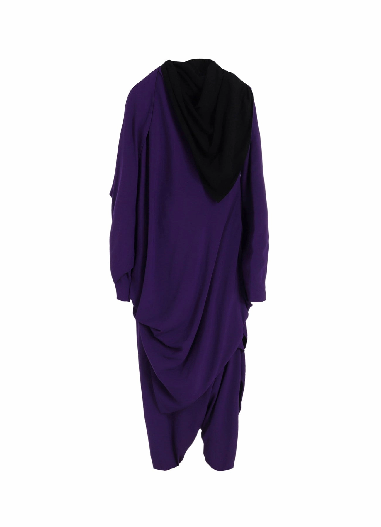 Sleek Design Sophisticated and Relaxed RAYON LAWN DRAPED OVERALL