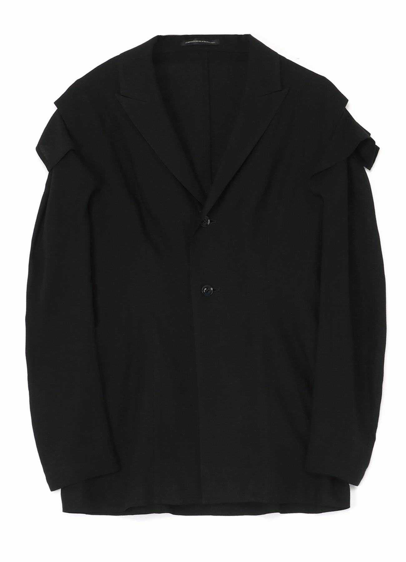 Collapsible Hood Structure Travel Ease RAYON LINEN SLEEVE HANG CLOTH JACKET