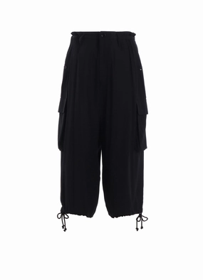 RAYON TWILL 3D HALF POCKET PANTS luxe feel