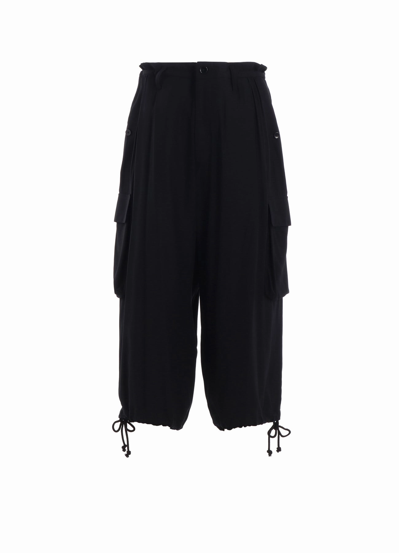 RAYON TWILL 3D HALF POCKET PANTS luxe feel