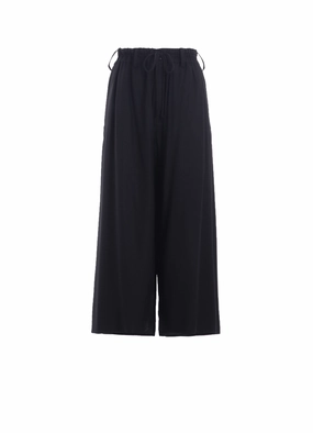 RAYON TWILL LAYERED PANTS Relaxed Look Form Fitting