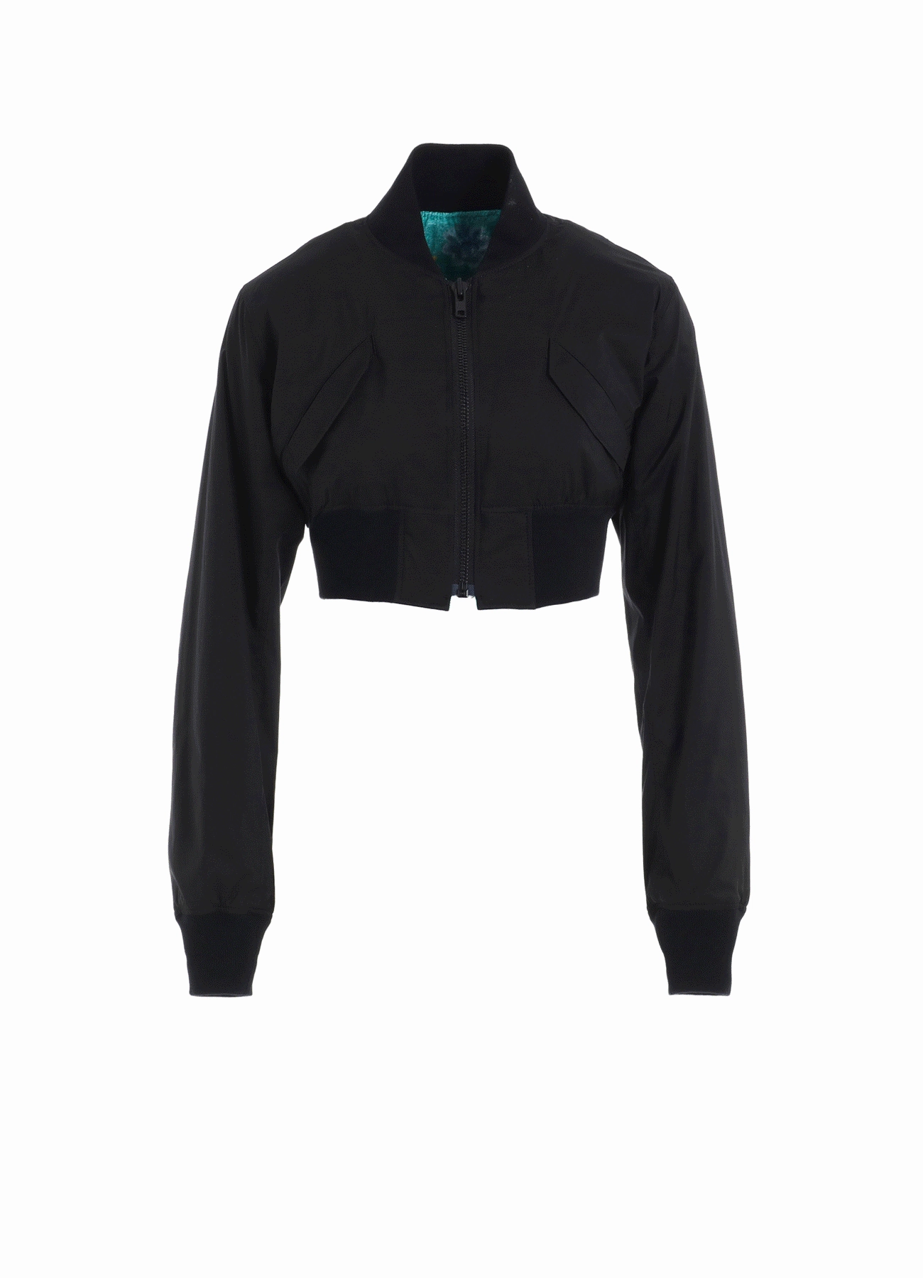 RAYON VELVET CHINESE FLOWER NY SWITCHING MATERIAL SHORT JACKET popular among teenagers