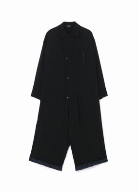 Youthful Mood Simple Bow RAYON/WOOL GABARDINE JUMPSUIT