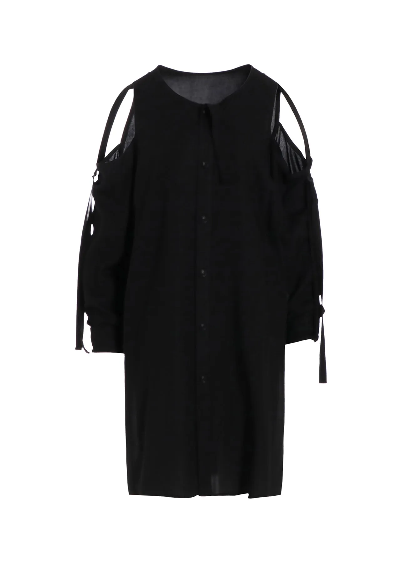 Unmatched comfort RAYON/CAMBRIC OPEN SHOULDER BLOUSE