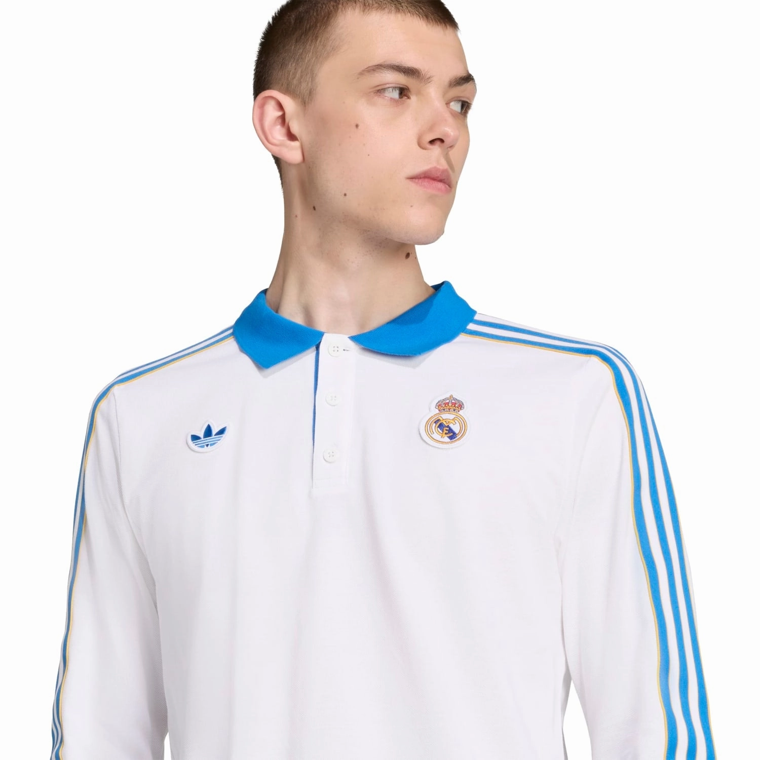 Real Madrid Icon LS Polo -Mens Cashmere combination