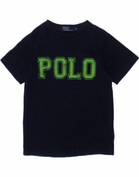 handmade touch Morning Comfort POLO RALPH LAUREN Baby Boys Graphic T-Shirt Top 18-24 Months Navy Blue