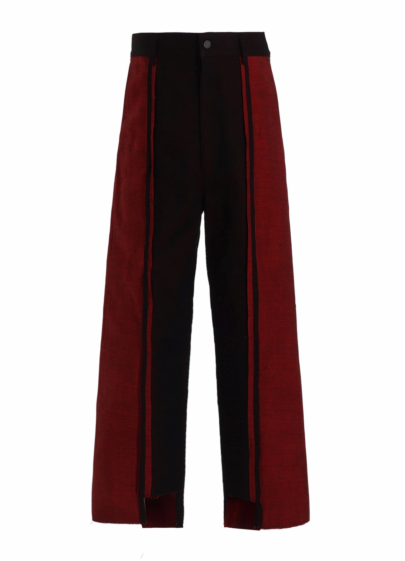 Simple Fit RED BACK SIDE DENIM PANEL PANTS