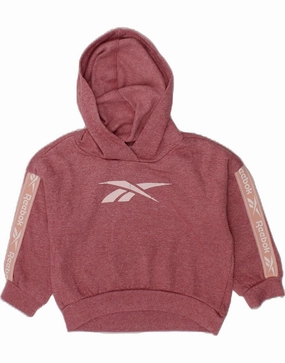 Stretchable Material Non Chafing Fabric REEBOK Baby Girls Graphic Hoodie Jumper 12-18 Months Pink
